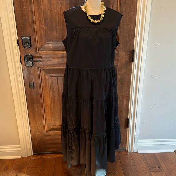 Chico’s Black Label Ruffled Tier Dress - Picture 1 of 7